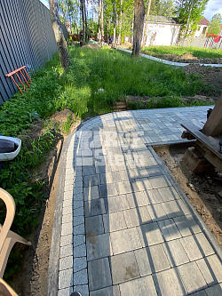 Тротуарная плитка Классика Арко Bianco Nero Steingot 60 мм